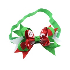 Swallowtail bubble flower christmas snowman christmas ribbon hair bow children head band for baby girl