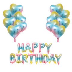Colorful Custom Star Love Foil Balloon 18 Birthday Party Decorations