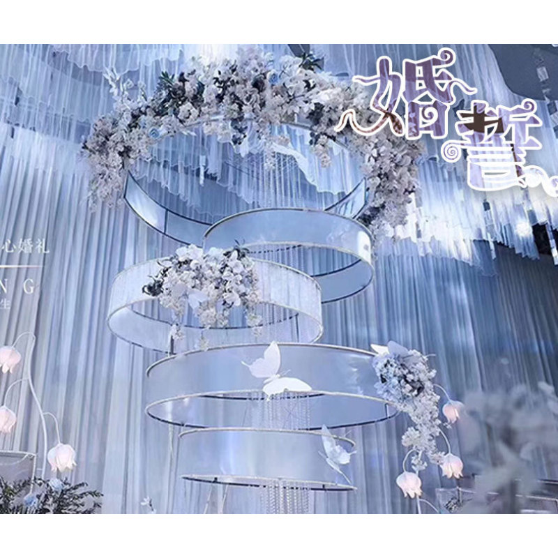 many designs metal PVC film hanging circle round party ceiling wedding decoration many designs metal PVC film hanging circle round party ceiling wedding decoration