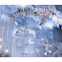 many designs metal PVC film hanging circle round party ceiling wedding decoration many designs metal PVC film hanging circle round party ceiling wedding decoration