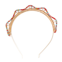 New women Victoria INS wedding crystal rhinestone hairband metal pearl headbands