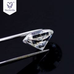 Custom sizes round brilliant cut white yellow color forever brilliant moissanite