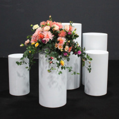 OEM round shape metal wedding dessert table for wedding decoration