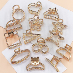 Fashion Women Hair Accessories Small Size Metal Geometric Simple Hair Claws