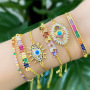 European and American fashion new exquisite jewelry zircon crystal bracelets for women