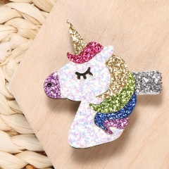 Unicorn background three styles star cloud loose sequin decorative hair claw clips