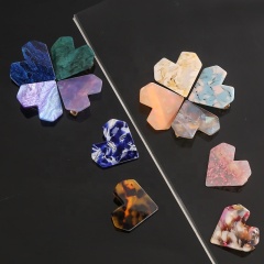 2020 new arrival ins influencers love shape acetate candy color acrylic hair clip