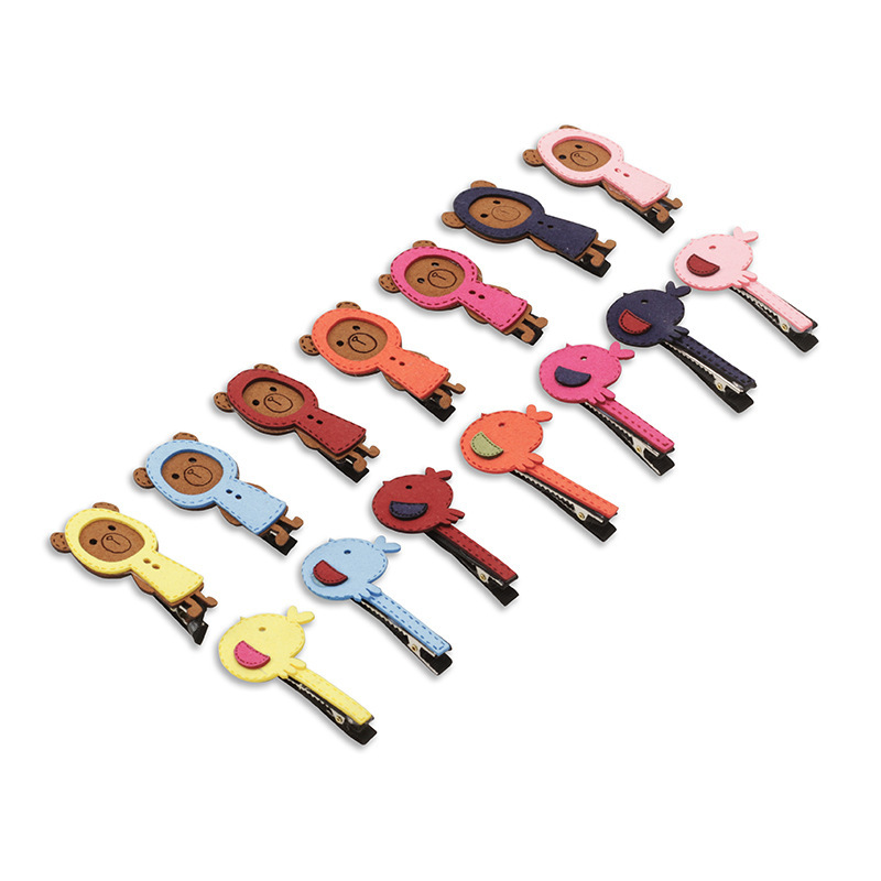 2020 Handmade Lovely Kids Multicolor Cartoon Animal Girls Hairpins Hair clips 2020 Handmade Lovely Kids Multicolor Cartoon Animal Girls Hairpins Hair clips
