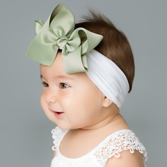 Amazon hot sale JOJO multi color kids large bow hair accessories headband for girls