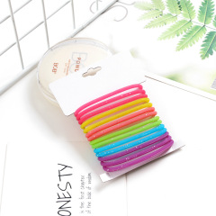 Girl sequin nylon rubber band wholesale elastic hair ties ponytail