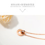 Korean design custom jewelry Roman numerals earnings stainless steel necklace Korean design custom jewelry Roman numerals earnings stainless steel necklace