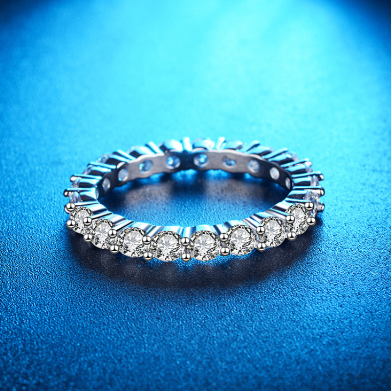 Silver Clear Cubic Zirconia Ring Pave CZ Cubic Zirconia Engagement Ring Silver Clear Cubic Zirconia Ring Pave CZ Cubic Zirconia Engagement Ring