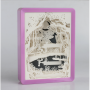 High quality best price  Square Plastic Led Shadow Box 3D Wall Art Photo Frame Paper Cut Light