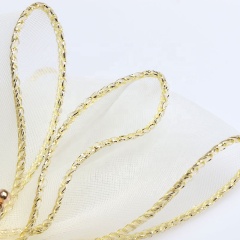 Popular top sales colorful fancy organza lace hair clip for baby girl