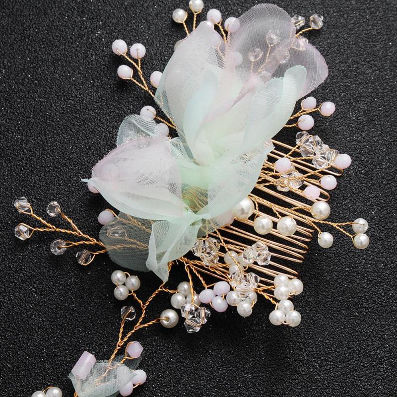 Tulle Flower bride Floral Women Jewelry Wedding Accessories bridal Hair Combs Tulle Flower bride Floral Women Jewelry Wedding Accessories bridal Hair Combs