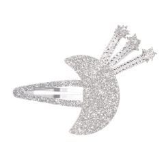 Hair clip china china by moon headdress sequin glitter gold star hair clip for baby girls