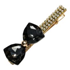 Victoria Baroque vintage Simple hair pin non-slip diamond bow barrette for women