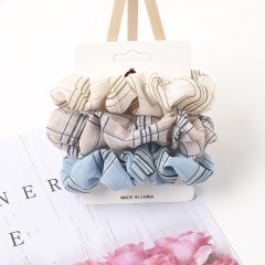Wholesale fashion 3pcs/set custom Soft Elastic hair bands chiffon Hair Scrunchies