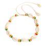 Handmade Jewelry Braided Colored Beaded Shell Short Rope Adjustable Choker Necklace Handmade Jewelry Braided Colored Beaded Shell Short Rope Adjustable Choker Necklace