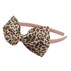 Beauty cheap hair ribbons polyester bow leopard print headbands