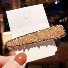 wholesale custom  women girls glitter crystal hair clip hair pins