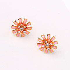 2019 Hot Sale ladies girls princess accessories jewelry flower stud earrings