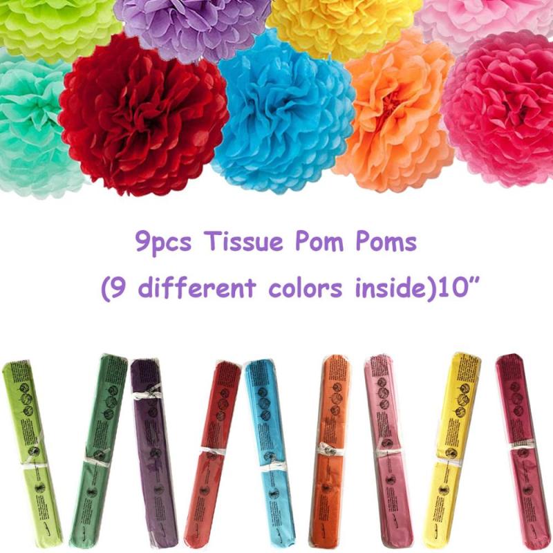 Rainbow birthday latex balloon pompom children theme party supplies Rainbow birthday latex balloon pompom children theme party supplies