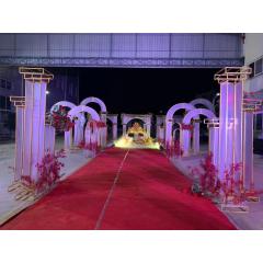 Wedding party event decorations backdrop stand round ceiling hanging Roma Pvc flower arch