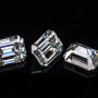 Raw jewelry DEF vvs loose rough moissanite pendant Emerald diamonds
