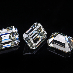 Raw jewelry DEF vvs loose rough moissanite pendant Emerald diamonds