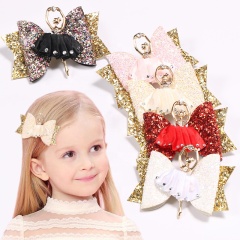 Ballet girl glitter children's princess accessories rhinestone costume side hair clip jewelry Ballet girl glitter children's princess accessories rhinestone costume side hair clip jewelry