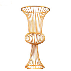 custom Gold metal Road Lead Wedding Centerpiece Decoration metal flower stand