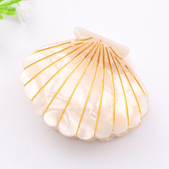 New Vintage Geometric Shape women headwear shell Acrylic Alligator Hair Claws