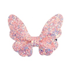 2020 Ins hot sales top quality sequin african colorful butterfly kids hair clip for kid