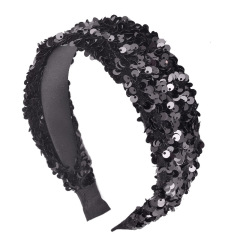 2020 fashion new women wide bling bling glitter sequins headbands for girls