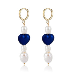 2019 new fashion trendy women pearl heart earring accessories eardrop for gift