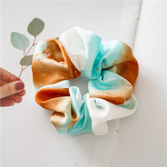 New vintage colorful elastics bandhnu ropes satin hair cord Hair Scrunchies
