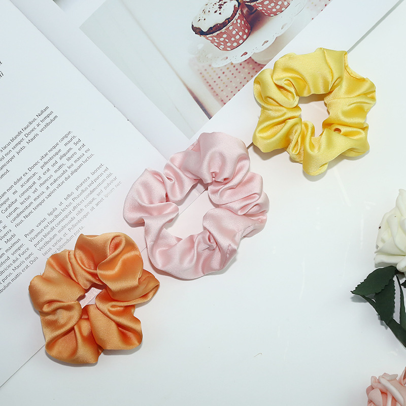 Women Fashion Scrunchies Elastic Solid Color Check Ponytail Holders girls elastic hair tie ponytail Women Fashion Scrunchies Elastic Solid Color Check Ponytail Holders girls elastic hair tie ponytail