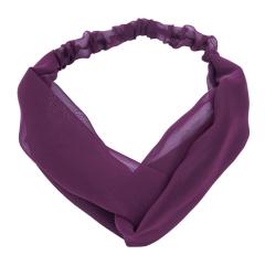 Women's Cotton Elastic spa Washing headband yoga hair bands cross mixed colors headband