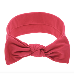 2020 Alice baby pure color safety elastic bow knot hairband girls hair accessories