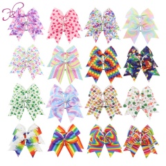 Children's wholesale oversized kids hair accessories set bow hair ring elastic hair ties with bow