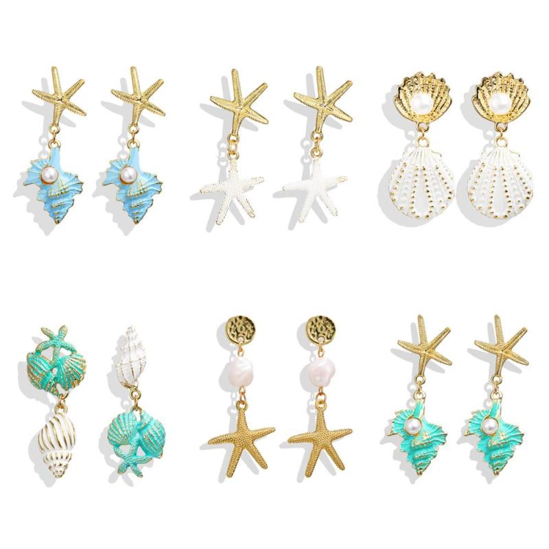 fancy best sell wish amazon korean women ladi jewelry earrings set drop star shell sea earring fancy best sell wish amazon korean women ladi jewelry earrings set drop star shell sea earring