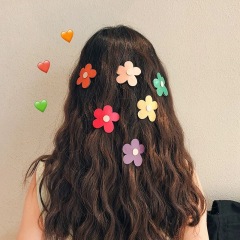 Victoria Baroque Simple colorful non-slip fabric flower barrette hair clip