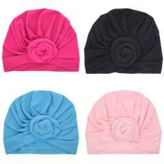 12 Colors Newborn Head Wraps Soft Roll Fabric Infants Toddlers Cotton baby turbans girl hat