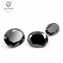 Russia synthetic oval cut black moissanite beads cheap price per carat