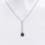 Hot sale fashion jewelry pear shape 925 silver gold plated moissanite necklace Hot sale fashion jewelry pear shape 925 silver gold plated moissanite necklace