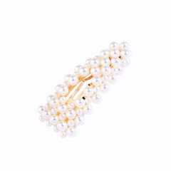 2020 hot sale fashion unique kids girl hair accessories pearl barrettes for woman