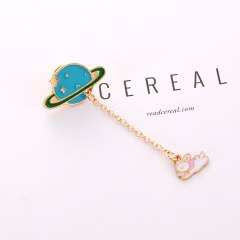 New Wholesale Custom Alloy Cartoon Enameled Brooch lovely girls brooch tassel Jewelry rhinestone brooch stick pin