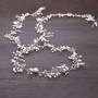Wholesale korea fashion copper silver long hair band wedding bridal headband rhinestone