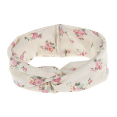 New Hair Accessories Bohemian Style Printed Cotton Cross Womens Headbands for Girls